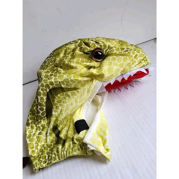 T-Rex Costume Toddler 2T/4T Kids Dinosaur Halloween Green Yellow Jumpsuit - Picture 12 of 16